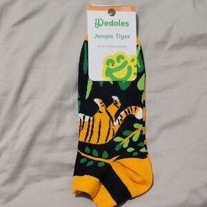 Dedoles Jungle Tiger Black and Yellow Ankle Socks